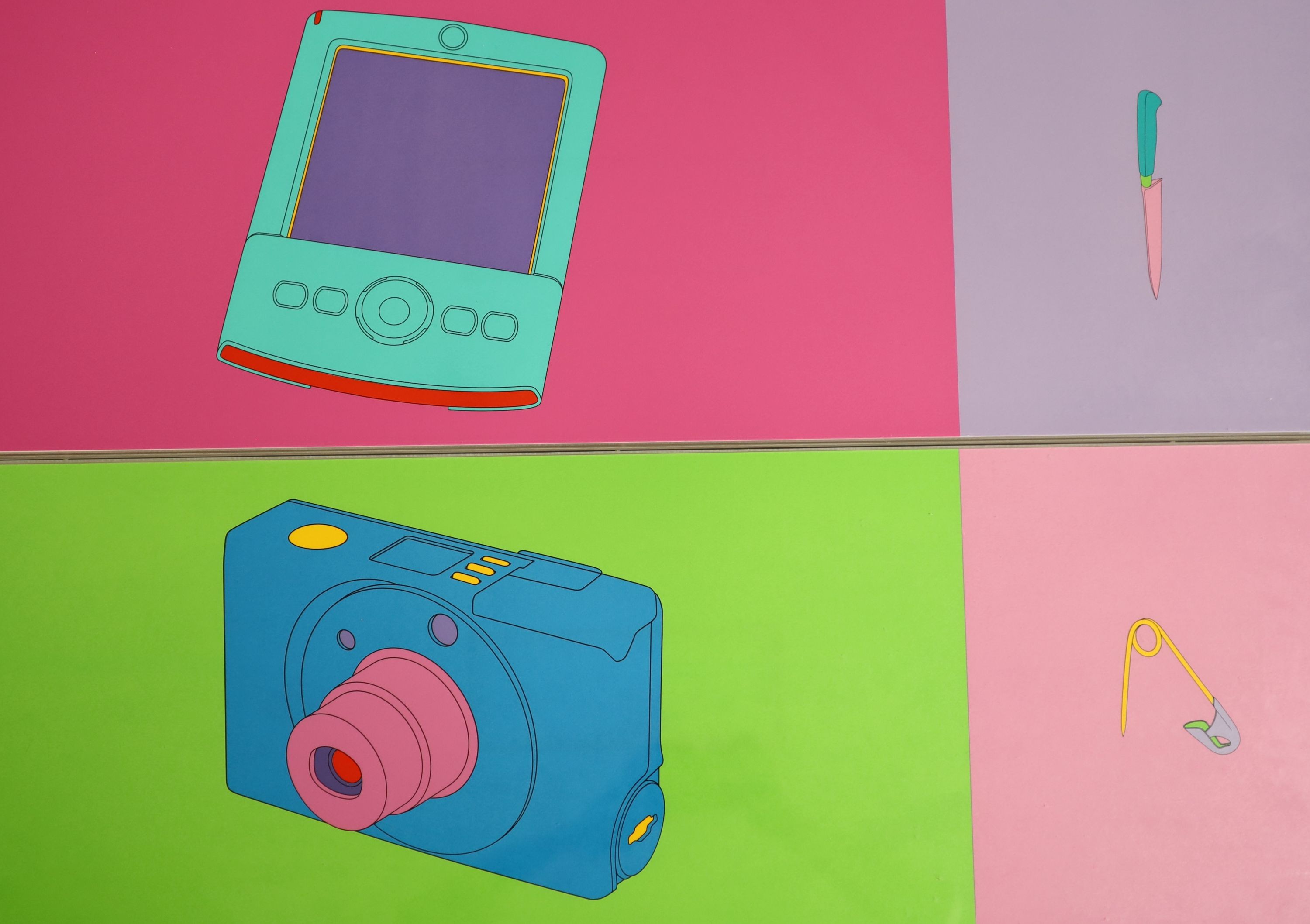Michael Craig-Martin (Irish, 1941-), Folio, 2004, Set of 12 screenprints, 33 x 100cm.